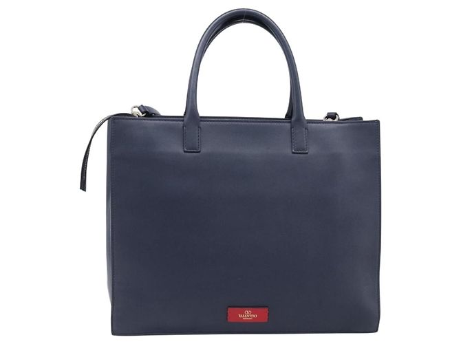 Valentino Garavani VLogo Convertible Shopper Leather Large - vista 2