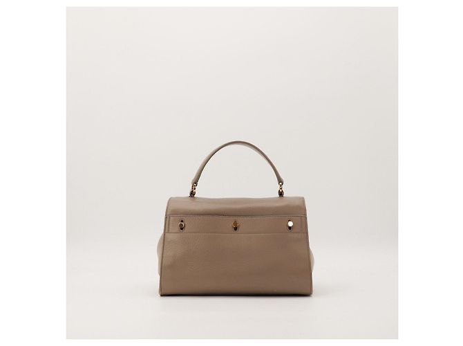 Autre Marque Bolsa de mão Saint Laurent em couro taupe - vista 4