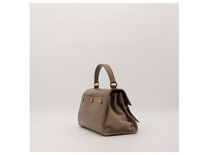 Autre Marque Bolsa de mão Saint Laurent em couro taupe - vista 5