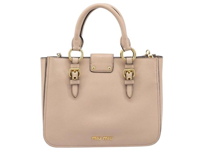 Miu Miu Madras Convertible Lock Leather Medium - Ansicht 2