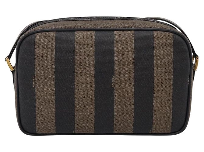 Fendi Vintage Pequin Front Pocket Coated Canvas Small - vue 2