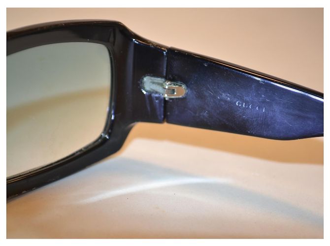 Gucci GG2593/S Sonnenbrille aus schwarzem Kunststoff - Ansicht 7