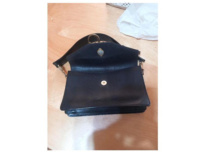 Borsa a tracolla JW Anderson Anchor in pelle nera - vista 5