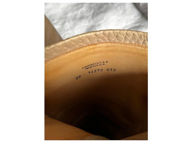 Free Lance bottes Geronimo en cuir beige - vue 7