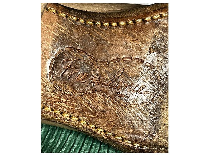 Free Lance bottes Geronimo en cuir beige - vue 9