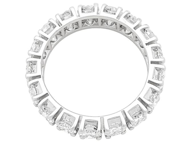 Autre Marque Alianza de oro blanco y 2,5 quilates de diamantes. - vista 3