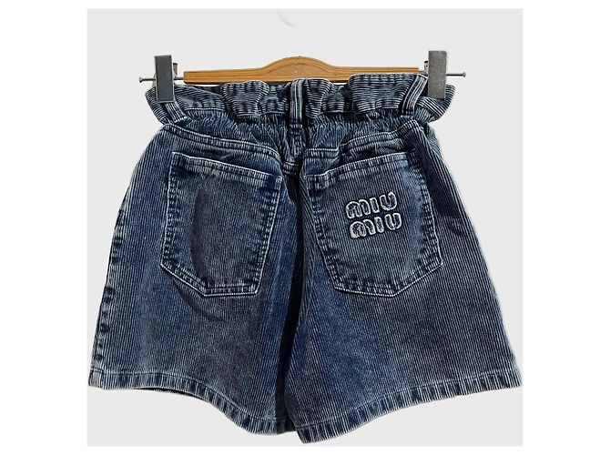 Shorts Miu Miu azul T.36 - vista 4