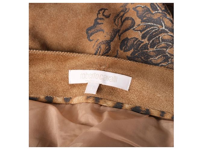 Falda maxi de gamuza estampada Tattoo Tiger Roberto Cavalli - vista 6