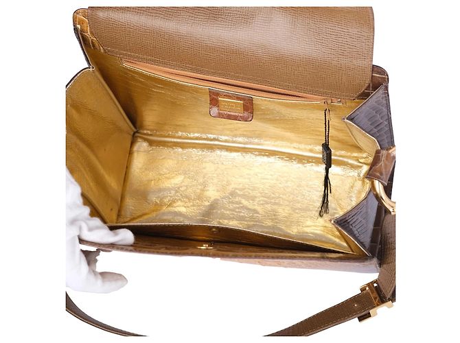 Gianfranco Ferré Gianfranco Ferrè Ridgeback Handtasche aus Krokodilleder - Ansicht 5