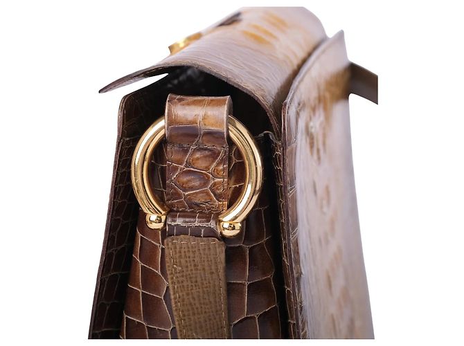 Gianfranco Ferré Gianfranco Ferrè Ridgeback Handtasche aus Krokodilleder - Ansicht 7