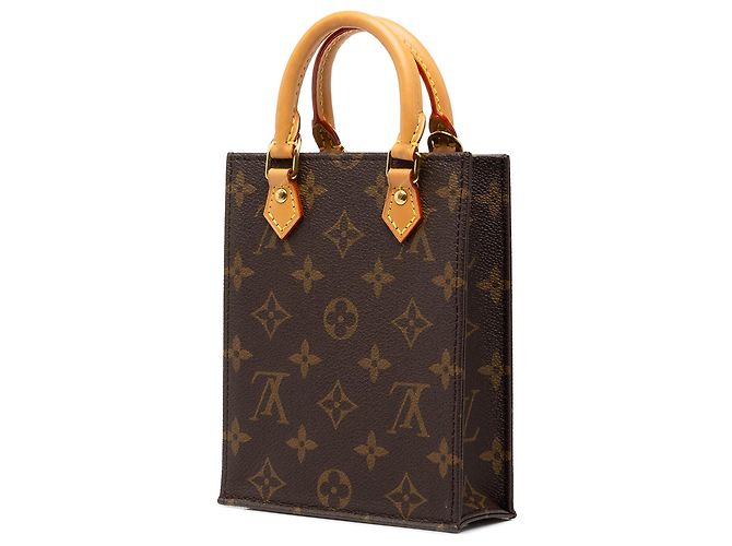 Louis Vuitton Monogram Petit Sac Plat Satchel Braun - Ansicht 2