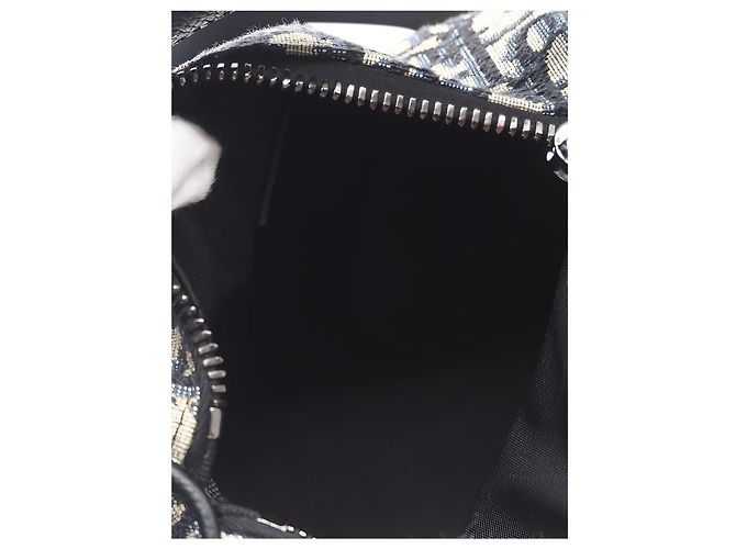 Bolso Roller Messenger Mini Oblique Canvas Azul Dior - vista 3