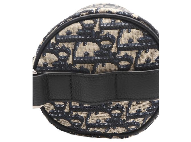 Bolso Roller Messenger Mini Oblique Canvas Azul Dior - vista 8
