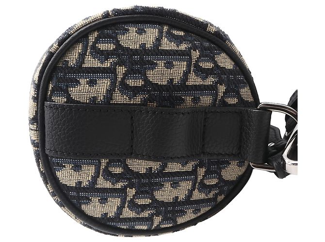 Bolso Roller Messenger Mini Oblique Canvas Azul Dior - vista 9