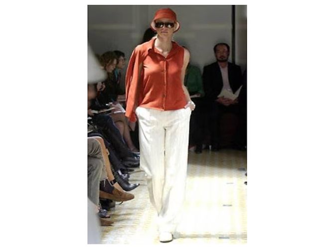 Hermès by Martin Margiela Visera de algodón roja Primavera 2004 - vista 11