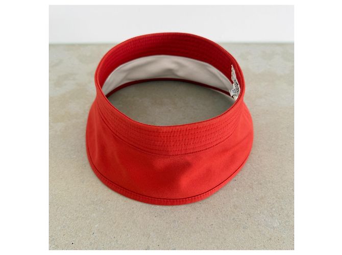 Hermès by Martin Margiela Visera de algodón roja Primavera 2004 - vista 7