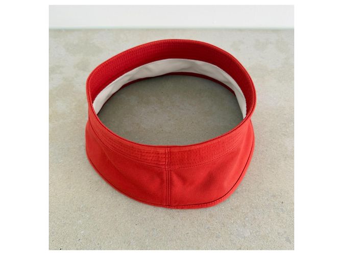 Hermès by Martin Margiela Visera de algodón roja Primavera 2004 - vista 9