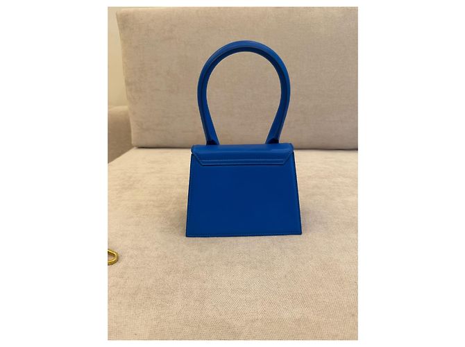 Jacquemus Chiquito Mini Borsa a Mano - Pelle Blu - vista 2