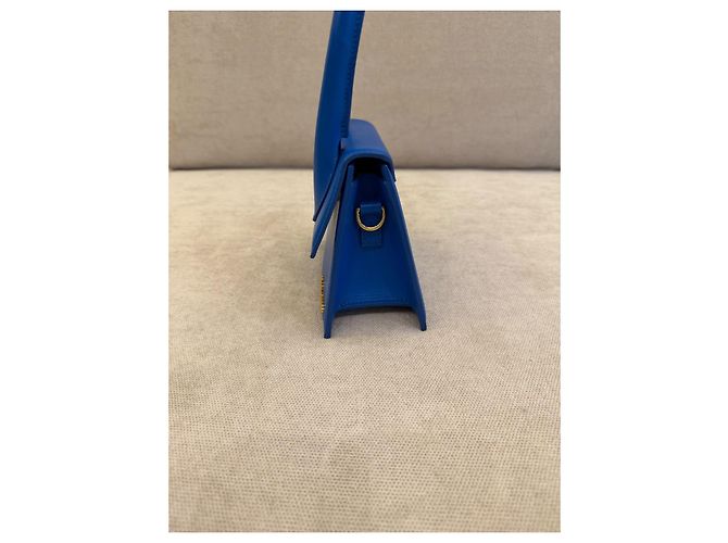 Jacquemus Chiquito Mini Borsa a Mano - Pelle Blu - vista 3
