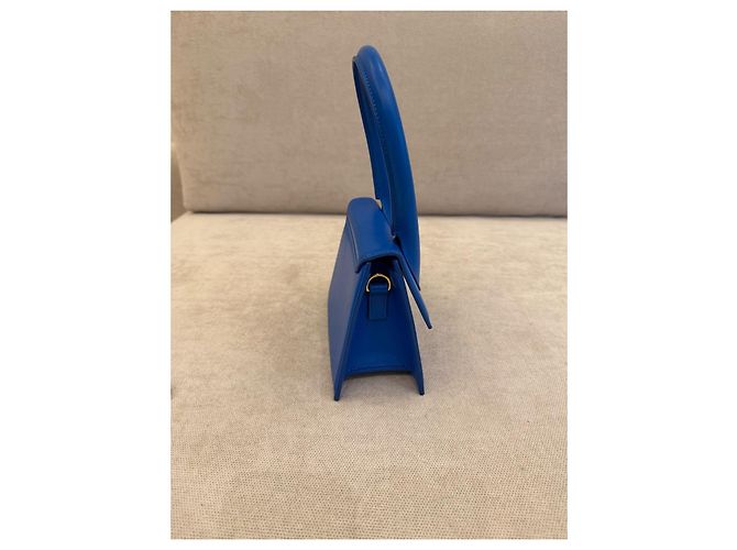 Jacquemus Chiquito Mini Borsa a Mano - Pelle Blu - vista 4