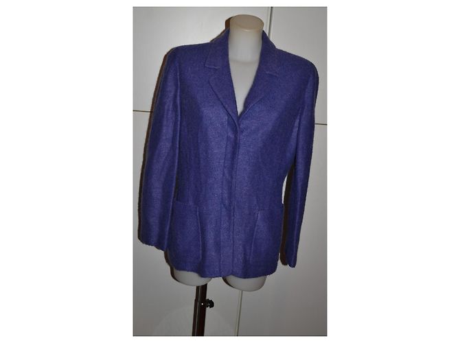 Luisa Spagnoli lila Wolljacke - Ansicht 2