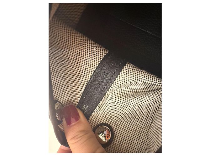 Hermès Garden Party 30 Borsa Tote Tela e Pelle Nera - vista 8