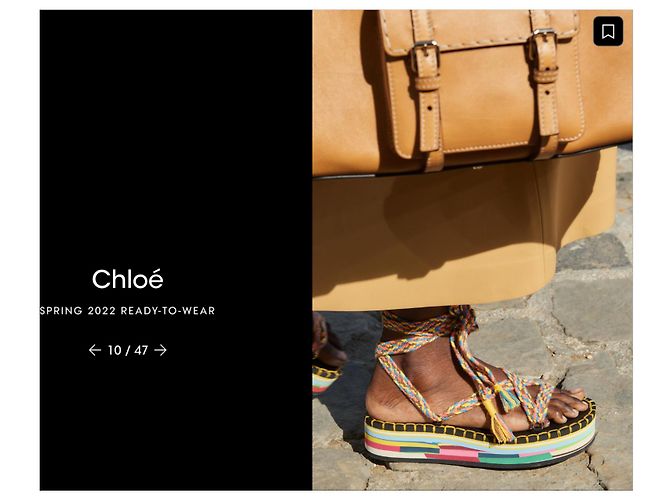 Chloé Lou Multicolor Rope Platform Sandals Spring 2022 - view 4