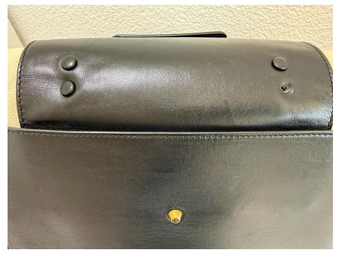 Chloé Alice Drew Leder Handtasche Bicolor Schwarz Beige - Ansicht 12