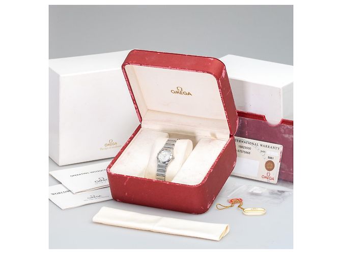 Omega Constellation Ladies Quartz Vintage Silver Mini Watch 22 mm - Ansicht 10