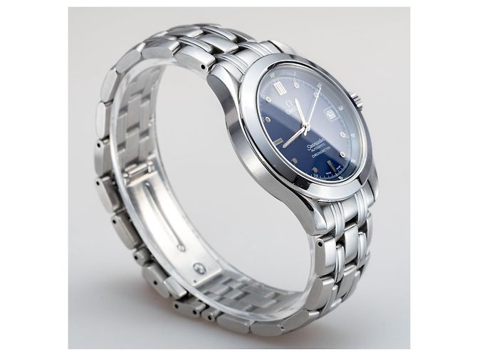 Omega Seamaster Automatic Chronometer Navy-Blue Silver Vintage Watch Date 36 mm - Ansicht 3