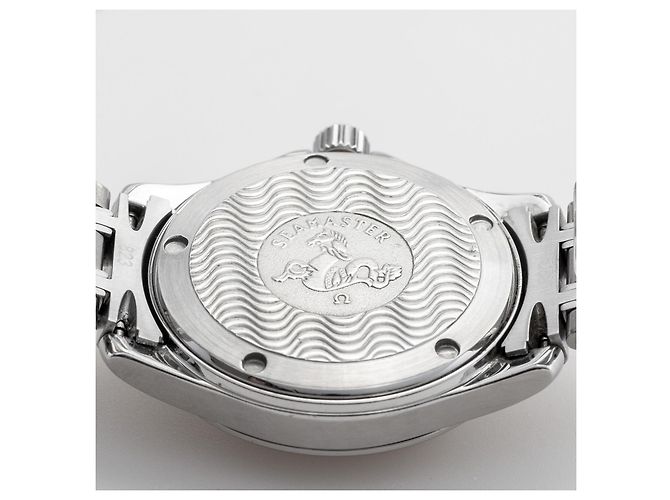 Omega Seamaster Automatic Chronometer Navy-Blue Silver Vintage Watch Date 36 mm - Ansicht 7