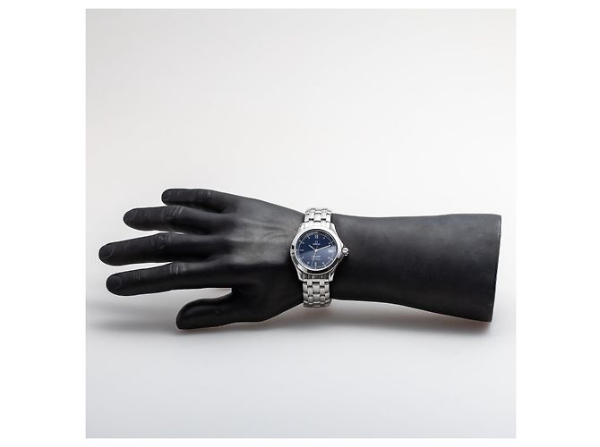 Omega Seamaster Automatic Chronometer Navy-Blue Silver Vintage Watch Date 36 mm - Ansicht 8