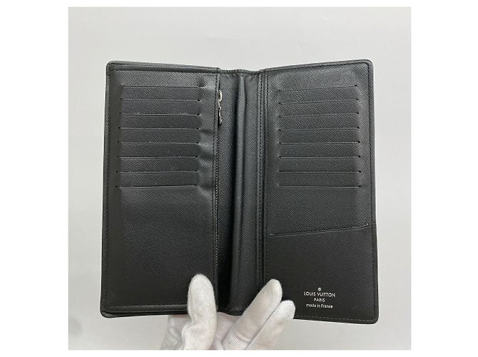 Louis Vuitton Monogram Eclipse Portefeuille Brazza Long Wallet - vista 3