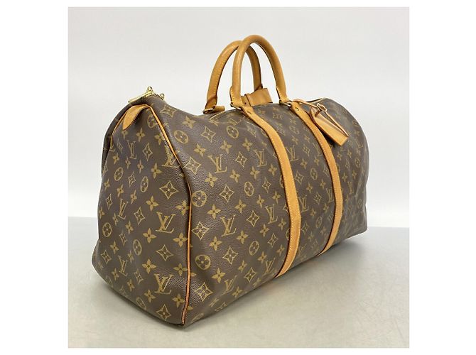 Louis Vuitton Brown Boston Monogram Keepall 50 - vista 2