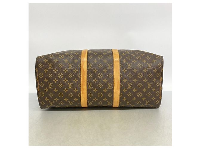 Louis Vuitton Brown Boston Monogram Keepall 50 - vista 3