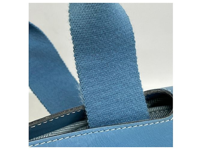 Hermès Sac cabas Hermes Valparaiso MM Toile Chevron - vue 10