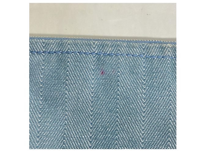 Hermès Sac cabas Hermes Valparaiso MM Toile Chevron - vue 12