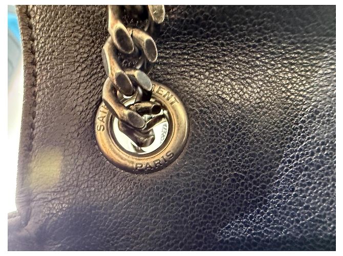 Autre Marque Saint Laurent College Borsa a tracolla in pelle nera - vista 13