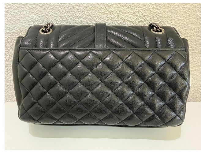 Autre Marque Saint Laurent College Borsa a tracolla in pelle nera - vista 4