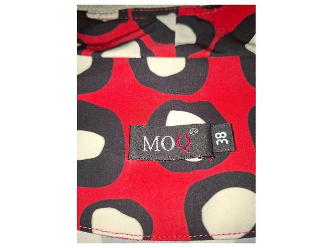 Autre Marque Chaqueta Blazer MO&Co. Estampado Abstracto Rojo Negro Blanco - vista 4