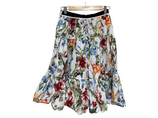 Dolce & Gabbana Falda larga Dolce&Gabbana con estampado de flores e insectos - vista 6
