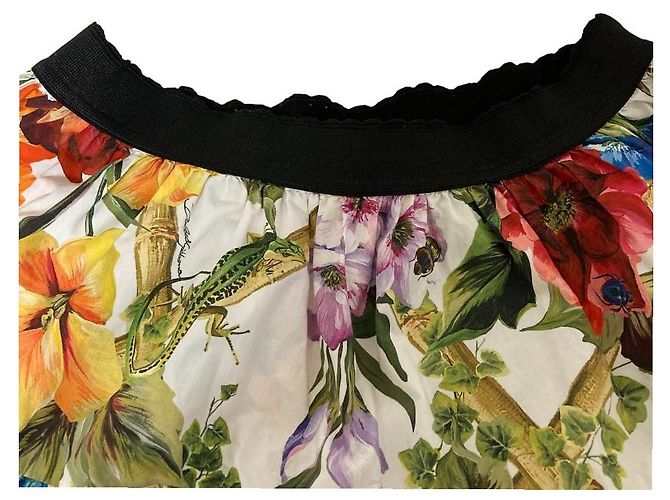 Dolce & Gabbana Falda larga Dolce&Gabbana con estampado de flores e insectos - vista 8