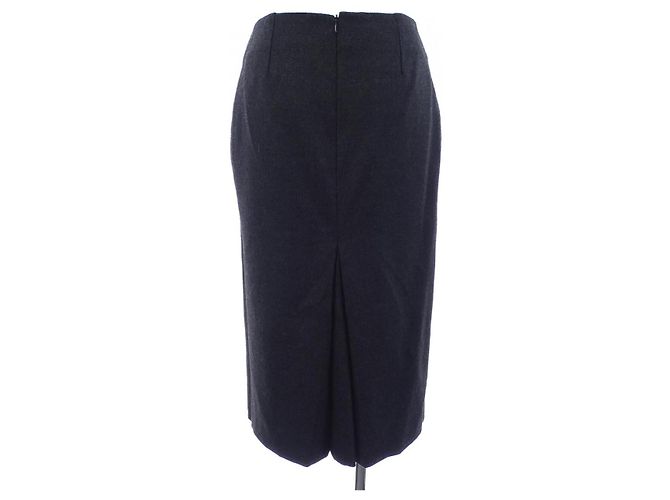 Hermès Skirt Gray Cloth - view 2