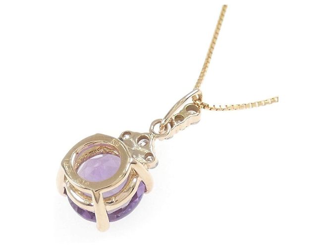 Autre Marque Au750 Amethyst Diamant Collier - Ansicht 4