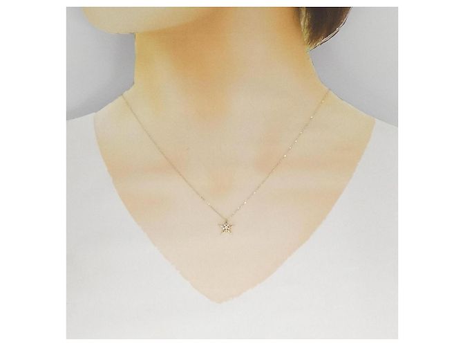 Autre Marque Collana Star Jewelry in oro giallo K10 e diamanti - vista 6