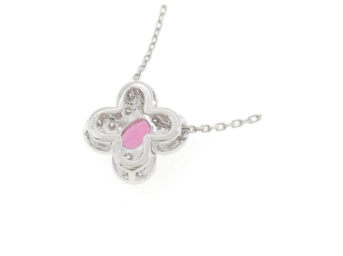 Autre Marque Pt900 Pt850 Tourmalin Diamant Halskette - Ansicht 4