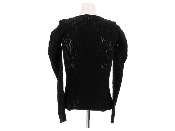 Pull en dentelle noir McQ - vue 2