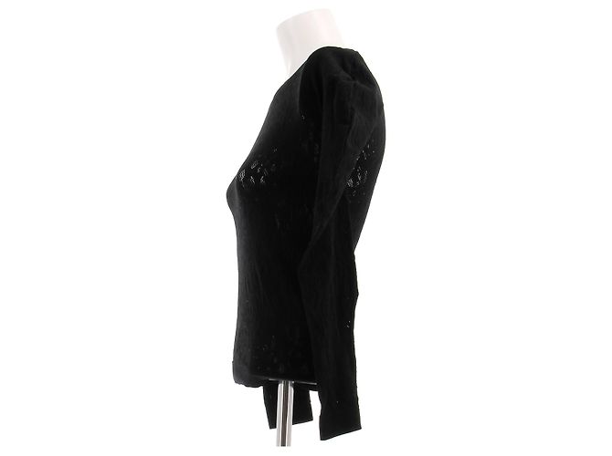 Pull en dentelle noir McQ - vue 3