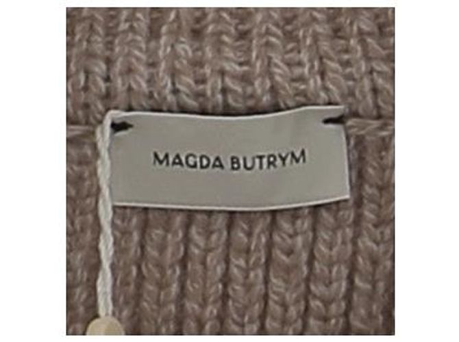 Magda Butrym Cardigã em malha bege mesclado - vista 6
