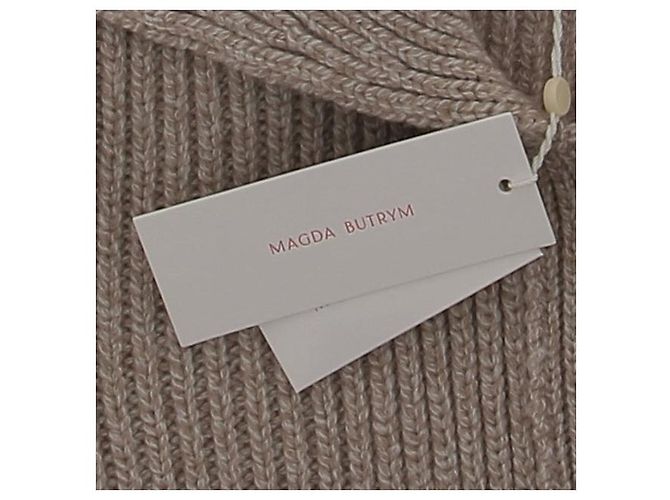 Magda Butrym Cardigã em malha bege mesclado - vista 7